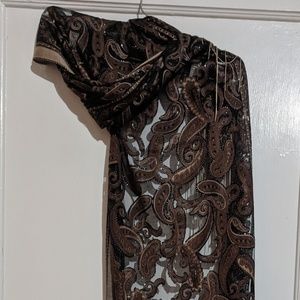 Sheer Paisley Scarf / Wrap / Shawl NWOT
